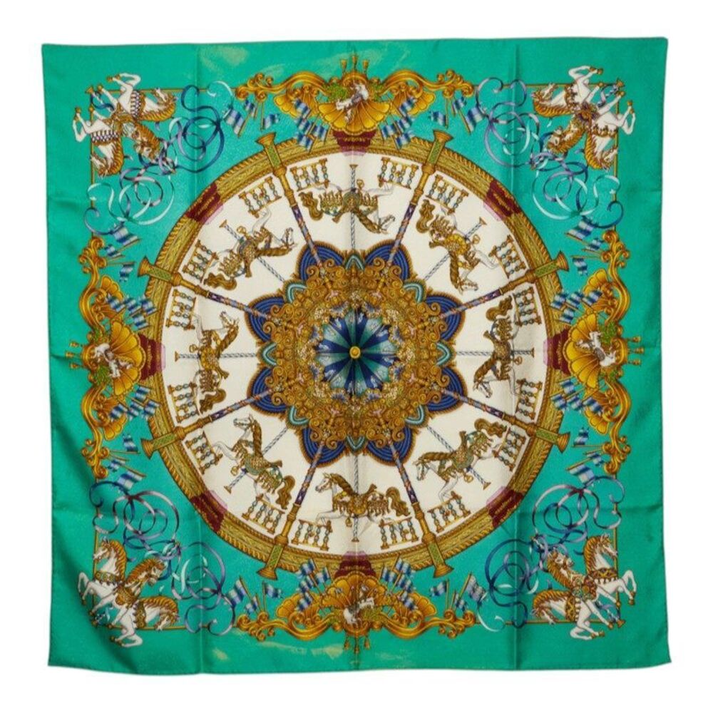 Hermes Carre90 LUNA PARK Silk Scarf